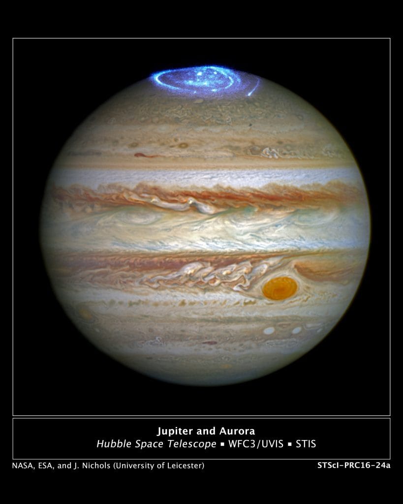 Auroras en los polos de Júpiter generadas por el mismo mecanismo detectado en Beta Pictoris b
